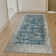 Davide 1229 Transitional Crackled Blue Area Rug