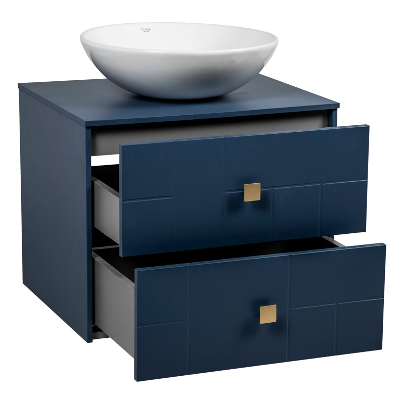 Meuble-lavabo autoportant avec lavabo Spruha-F_Modern, Bleu mat