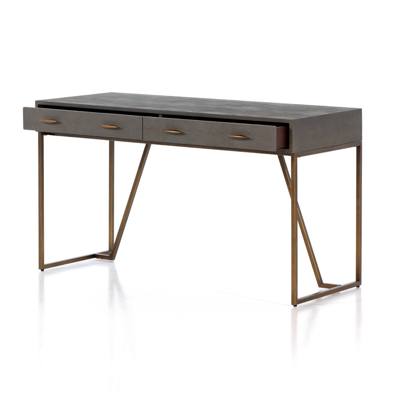 Shagreen Writing Desk, Gray Shagreen
