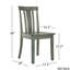 Alexa-Mae 4 - Person Solid Wood Top Pedestal Dining Set-411089993
