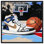 «Basketball Court Blues», art mural par toile 