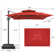 128'' X 104'' Rectangular Cantilever Umbrella With Weight Base