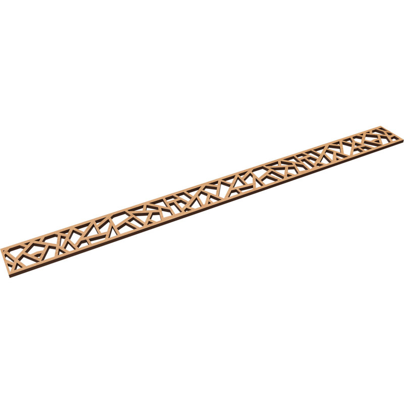 Moulure en bois Harrisburg, H 4 po x l 46,375 po x P 0,375 po, Érable