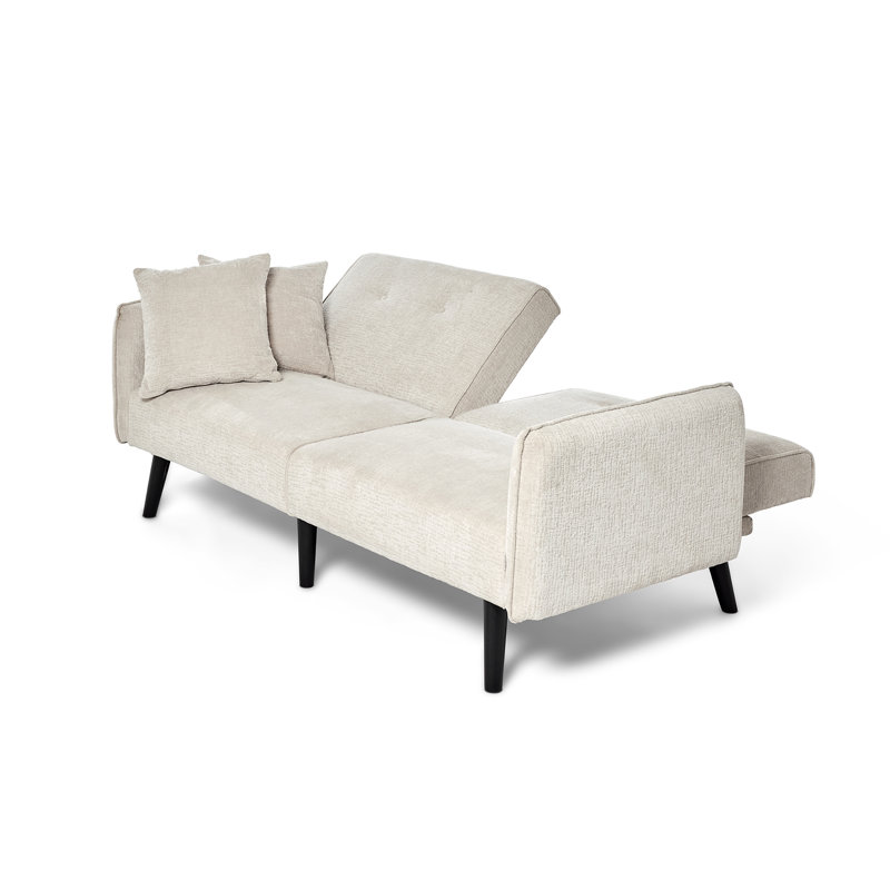 Canapé convertible Chillax Dot 75,2 "Boucle, Beige