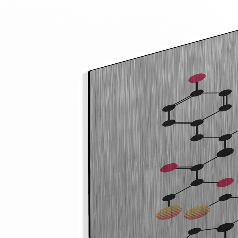 «Oxytocin Molecule», art mural en métal, H 36 po x l 24 po