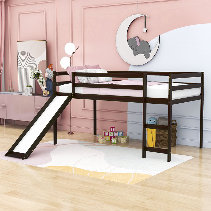 Kisner Kids Twin Loft Bed, Espresso