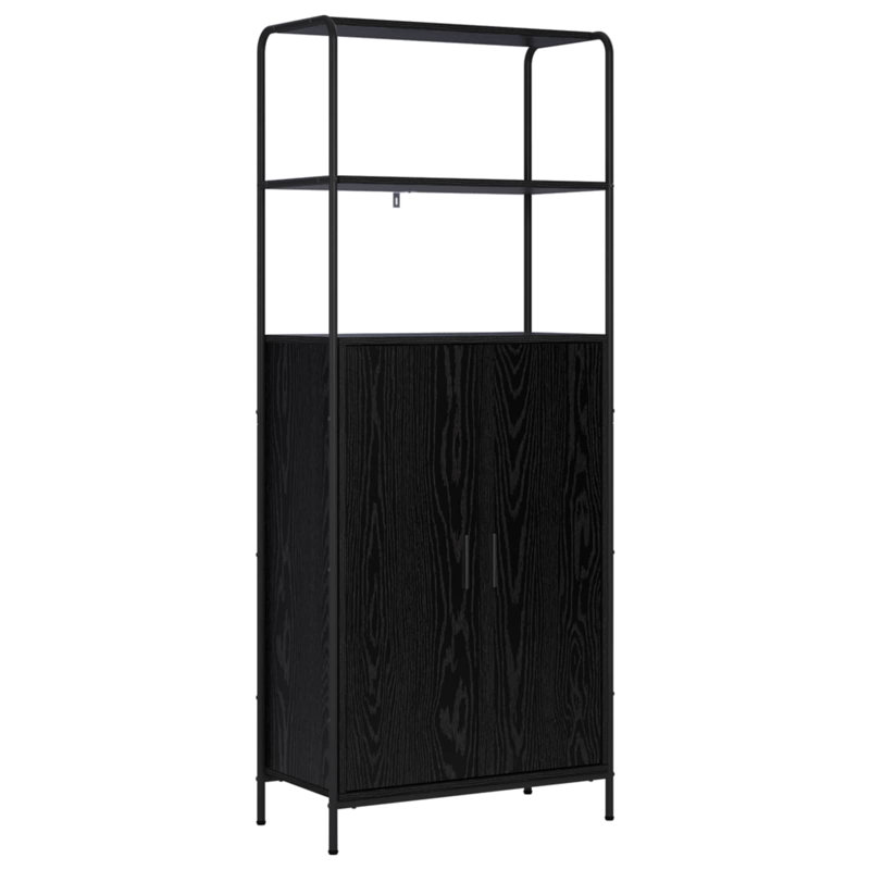 65cm Sideboard, Black Oak