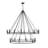 Geiser 28 Light Chandelier in Matte Black