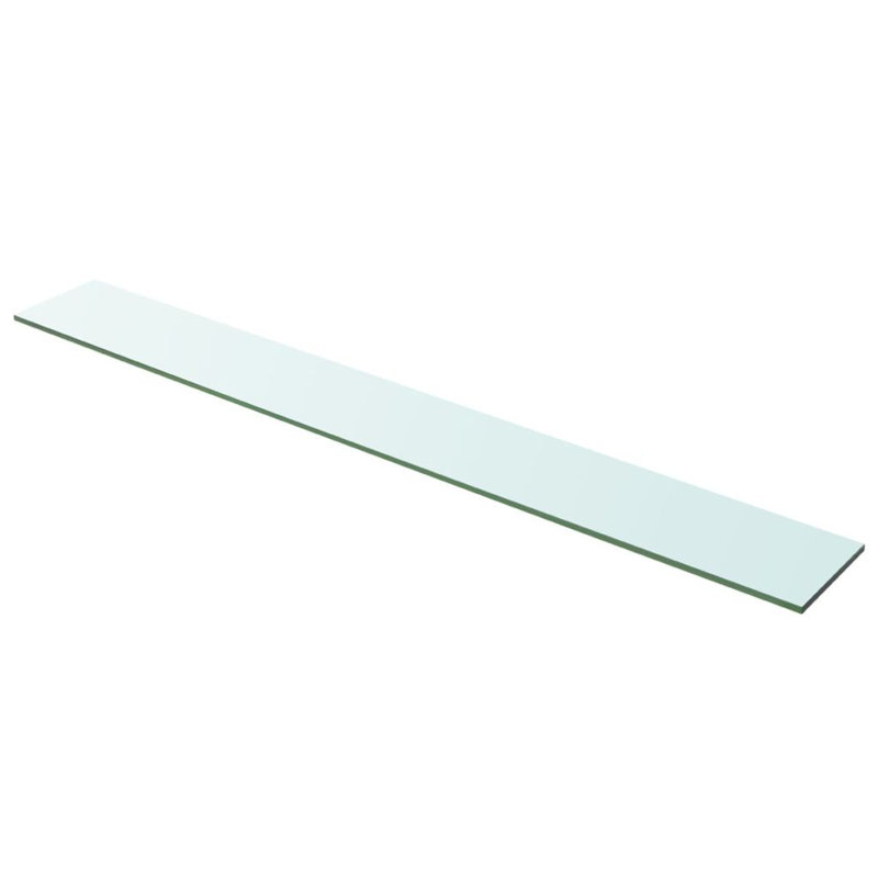 Glass Floating Shelf, 0.8cm H x 100cm W x 12cm D