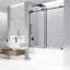 Porte de douche coulissante simple sans cadre de 58 à 60 po x H 60 po avec verre trempé transparent de 5/16 po-109692319