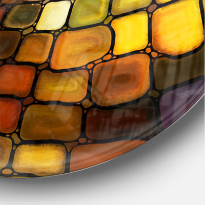 Dreaming of Stained Glass - Modern Wall Clock