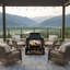 Foyer au bois pour patio