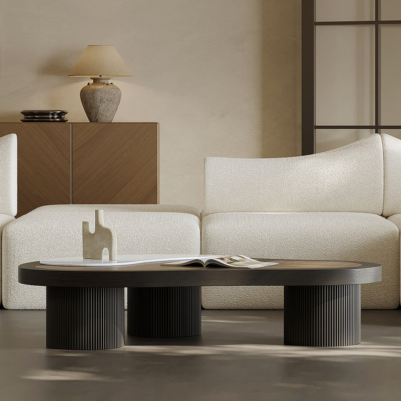 Table basse lumineuse à personnalité rétro luxueuse