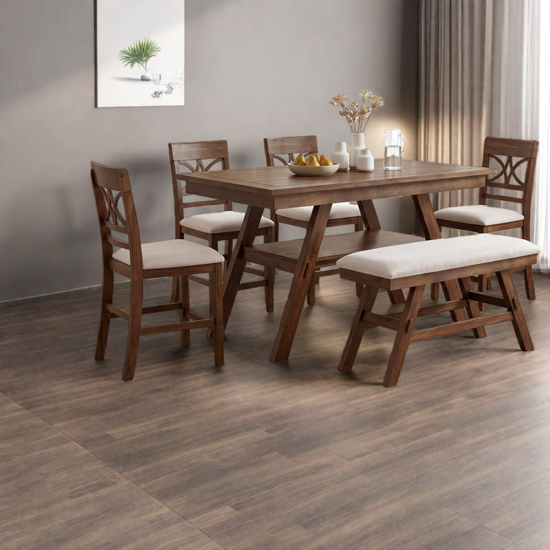 Storage Wood Dining Table Sets(must Include Both Table And Chair), Rustic Home