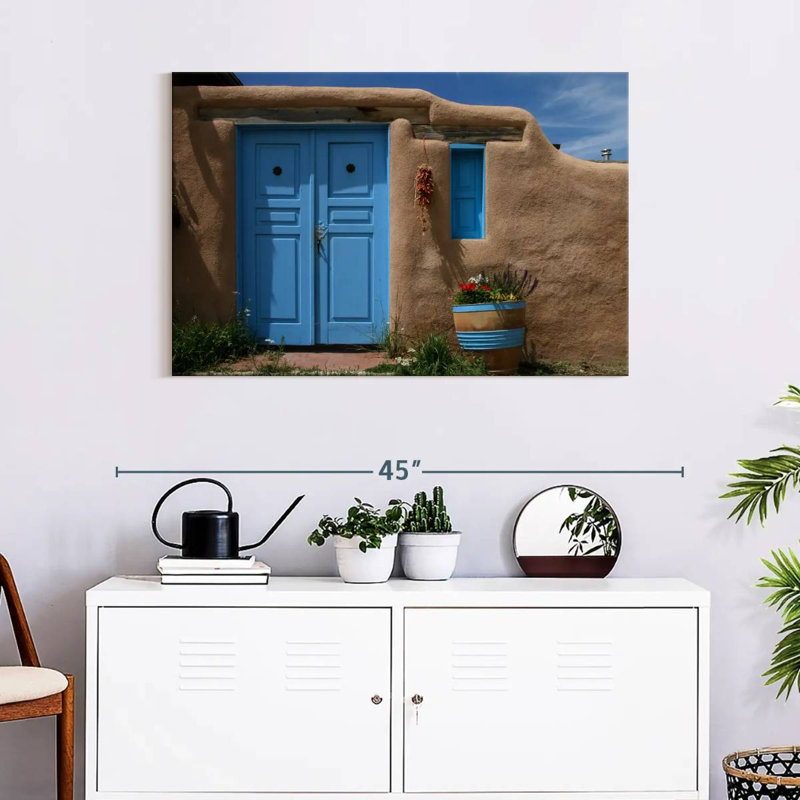 Lilie Blue Taos House, H 34 po x l 51 po