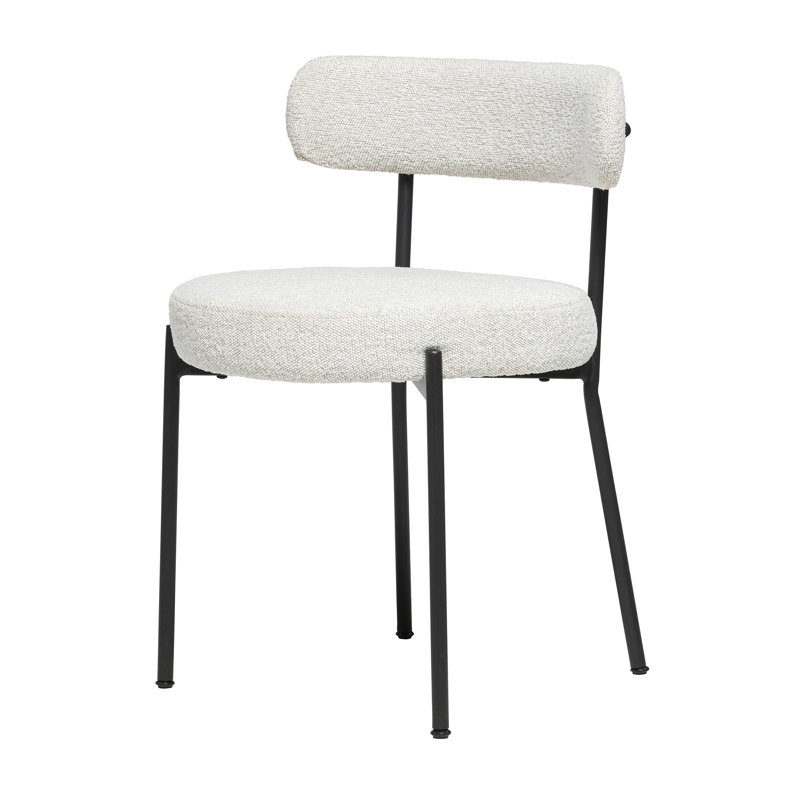 Chaise de salle à manger Carrera Carvalho, Blanc cassé