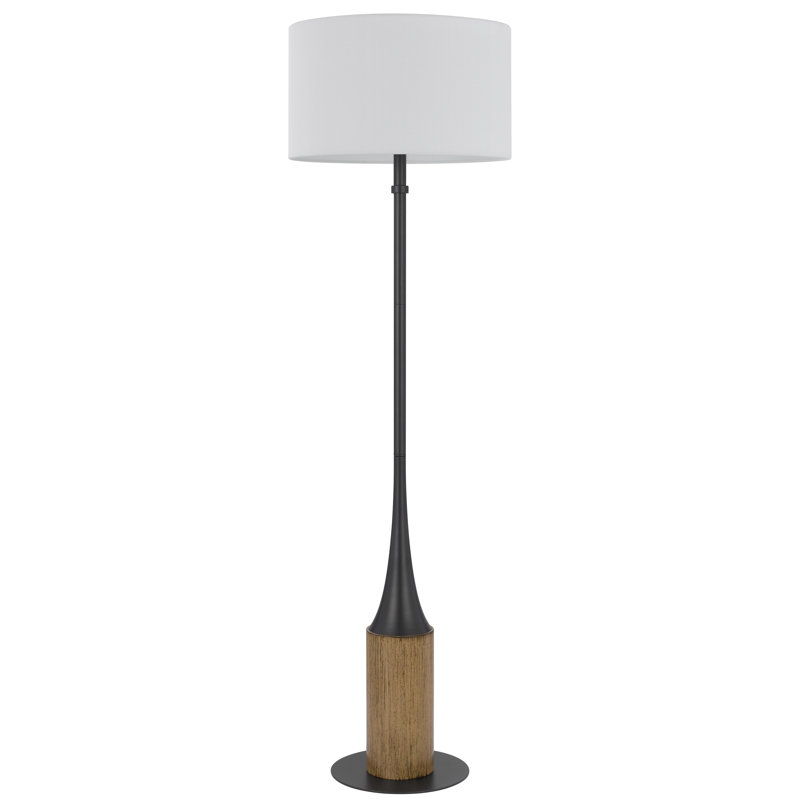 Lampe sur pied à 3 voies en métal avec abat-jour rigide Winslow 150W