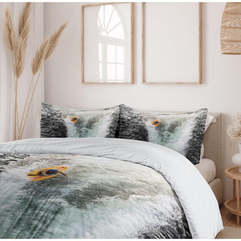 Rustic Polyester Duvet Cover, Twin Duvet Cover + 1 Standard Sham