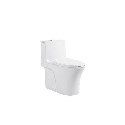 Toilette 1 / 1,60, blanc brillant. Économie d'eau, hauteur de confort. Siège à fermeture douce. Luminaire de salle de bain allongé. Rinçage de 1000 grammes. Toilette blanc brillant conforme. Saving For Bowl,, Score.