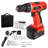 Stalwart 18V Cordless Drill Set - 78-Piece Tool Set with Drill Bits, Sockets, Driver Bits, Flashlight, Rechargeable Battery, and Tool Box 