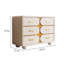 Commode d'appoint simple en bois massif blanc