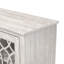 Armoire d'appoint en bois manufacturé à 2 portes avec panneaux en acrylique Eleana-1761012490