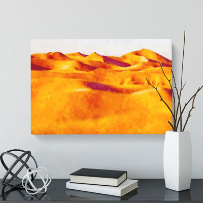 Sand Dunes Of Iran - Wrapped Canvas