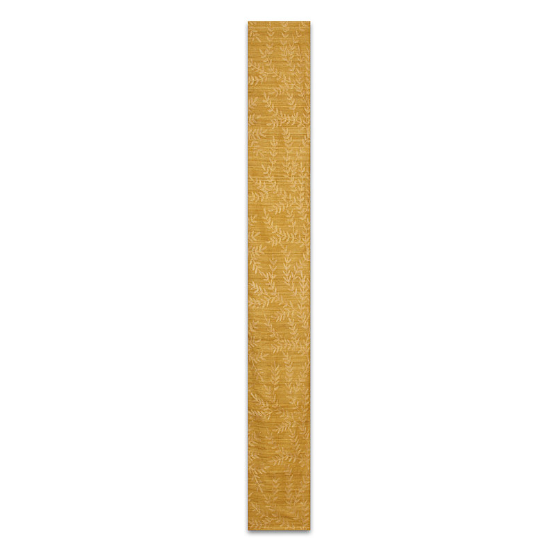 Guth Floral Cotton Blend Table Runner, Golden Bronze, 72" x 13"