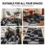 Tapis noir / gris à motif abstrait Abstract-1091241077