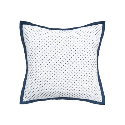 Hanima Navy Cotton Standard Sham