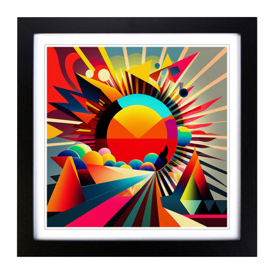 Prism Fauvism - Single Picture Frame Print on Wood