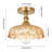 Junathean Glass Semi Flush Mount-745649204