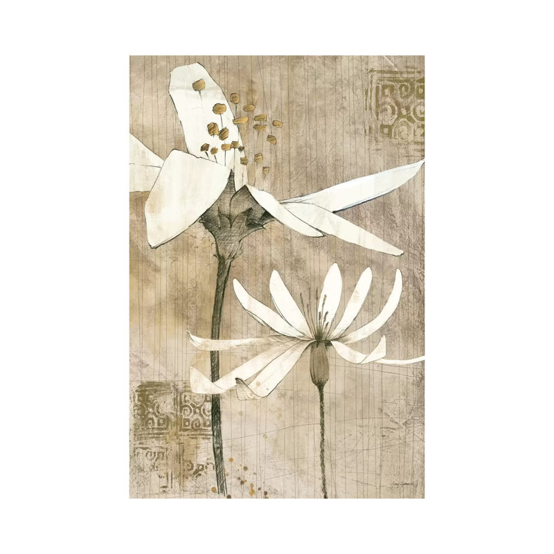 Pencil Floral II by Avery Tillmon - Gallery-Wrapped Canvas Giclée on Canvas, Wrapped Canvas