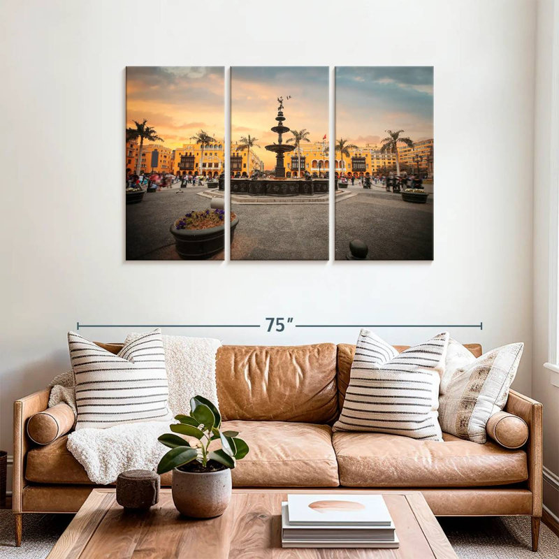 Lima Main Square, 36" H x 57" W