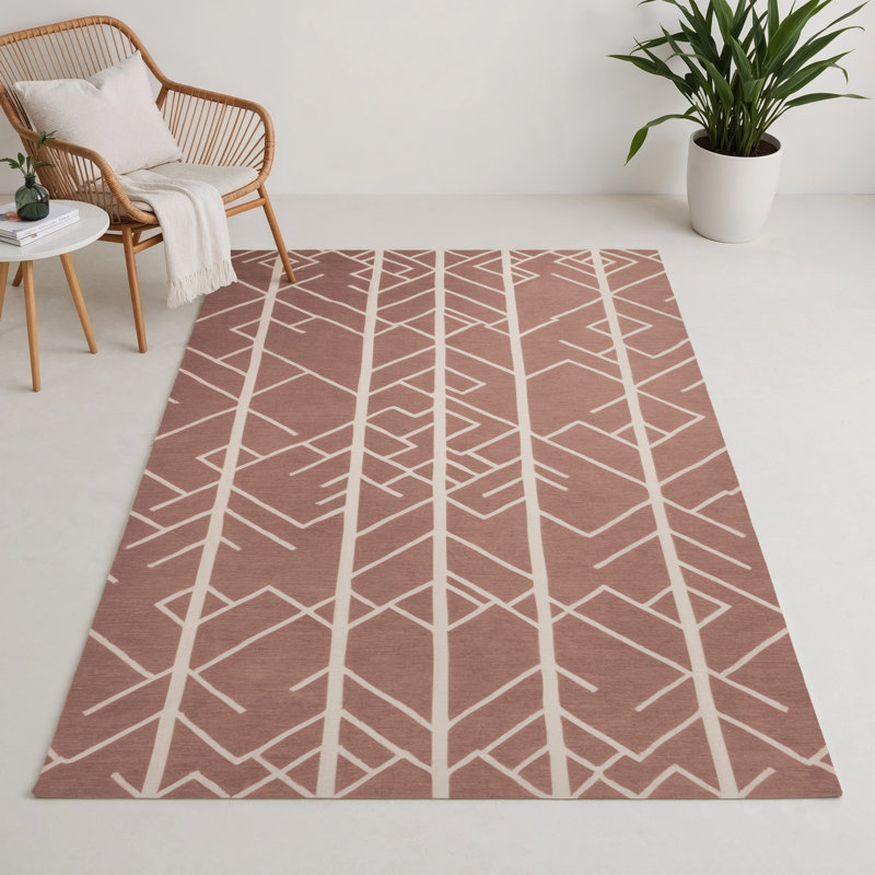 Tapis brun intérieur et extérieur Trellis, Rectangulaire 3 pi x 5 pi