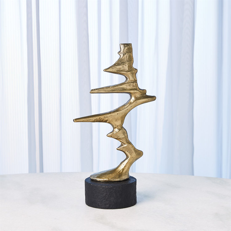 Wind Blown Sculpture-Sm, Brass