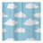 iDesign Fabric Shower Curtain with Cloud Pattern Water-Resistant-97851170
