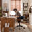 Comfortable Adjustable Office Chair With Padded Seat And Back, Swivel Computer Desk Chair With Wheels, Blue-542616112