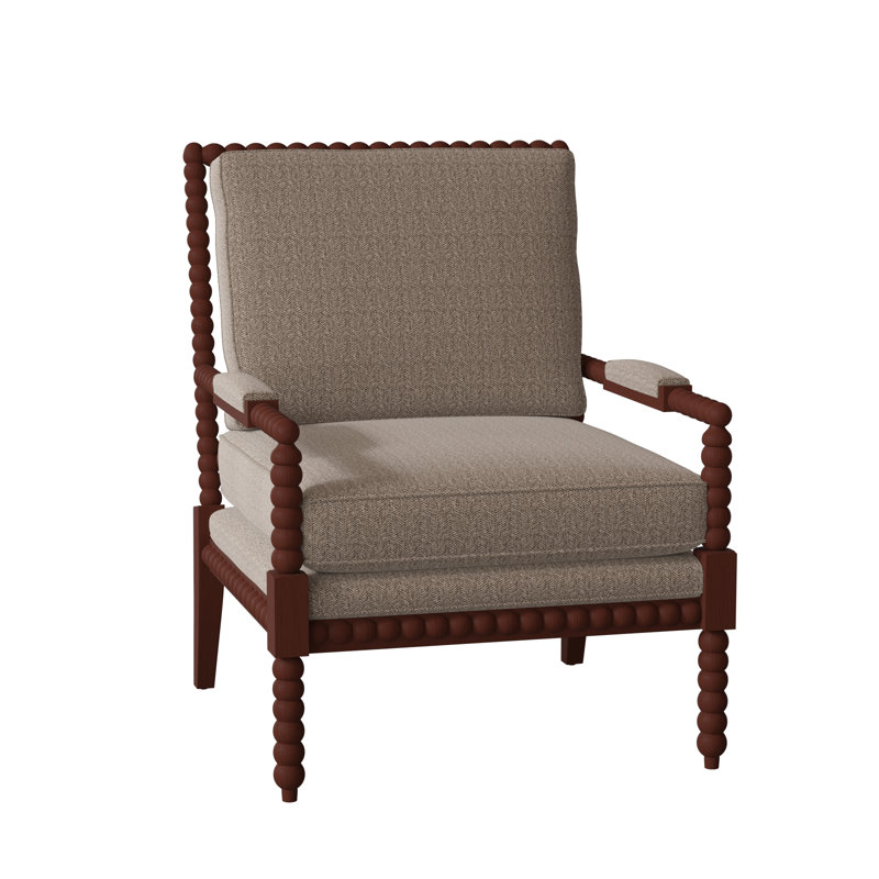 Keaton Upholstered Armchair, Beantown 41 Taupe Performance Chenille, Cashmere