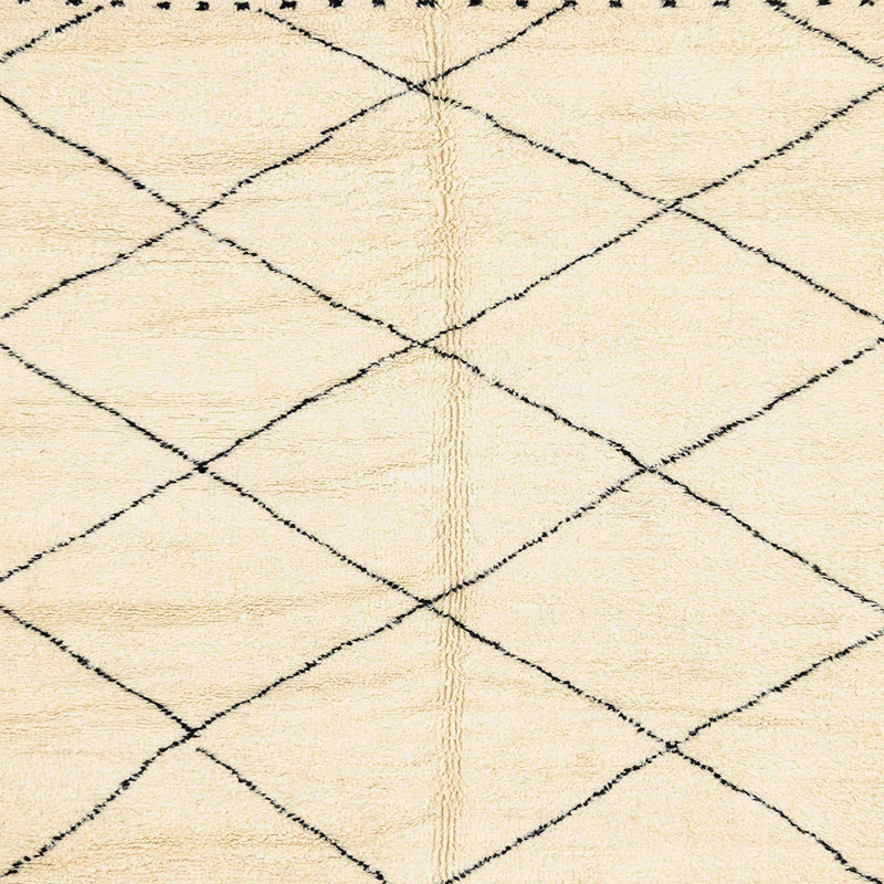 Tapis abstrait moderne 2917, Carré 5 pi