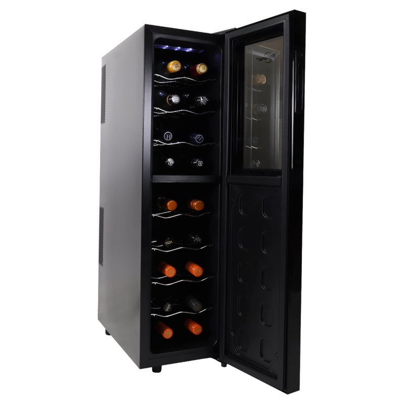Koolatron Dual Zone 10" Freestanding 18 Bottle Wine Refrigerator