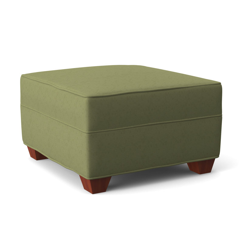 Repose-pieds rectangulaire large de 26 po Phillips, BM cerise, Fluff carbone