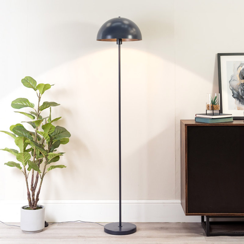 Riekele 158cm Traditional Floor Lamp, Yes, Dark Navy
