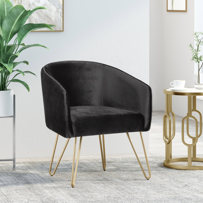 Fauteuil de détente, fauteuil, fauteuil d'appoint, fauteuil d'appoint moderne, Velours noir