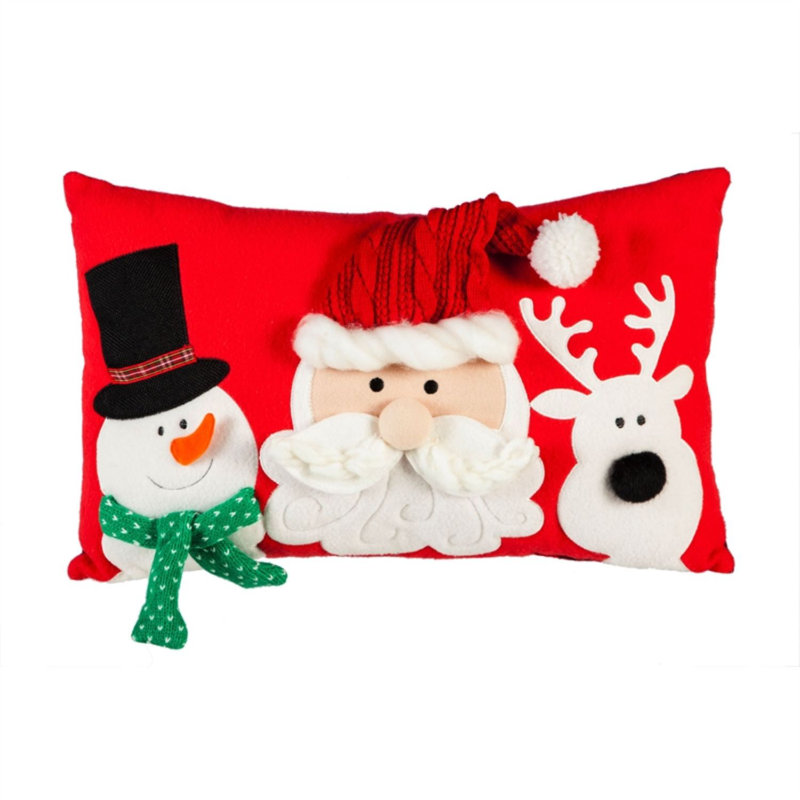 Snowman/Santa/Deer Rectangular Lumbar