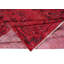 Tapis contemporain rouge en laine 5 pi x 8 pi noué à la main en Turquie