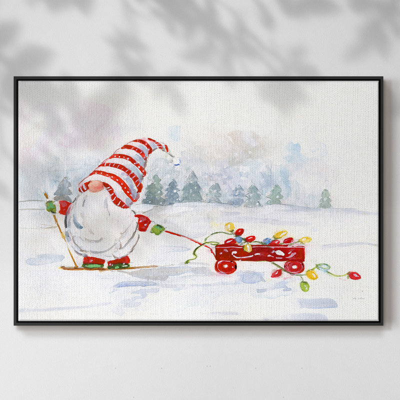 Gnome d'hiver II, H 27 po x l 41 po x P 2 po, Noir