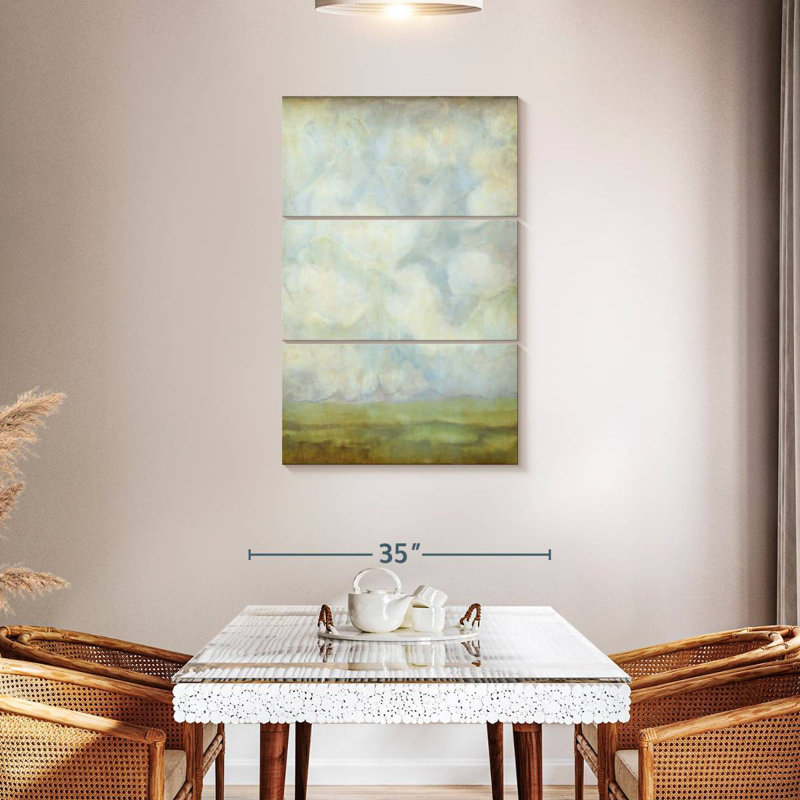 Avery Aged Abstract Landscape I, 38" H x 24" W