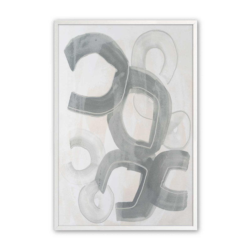 «Granite Turntable II» par June Erica Vess, reproduction d'art sur toile, Impression sur cadre ouvert sans papier mat, Blanc