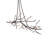 60" Long Winter Solstice Budding Chandelier